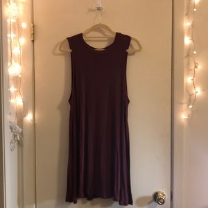 Burgundy Swing Dress